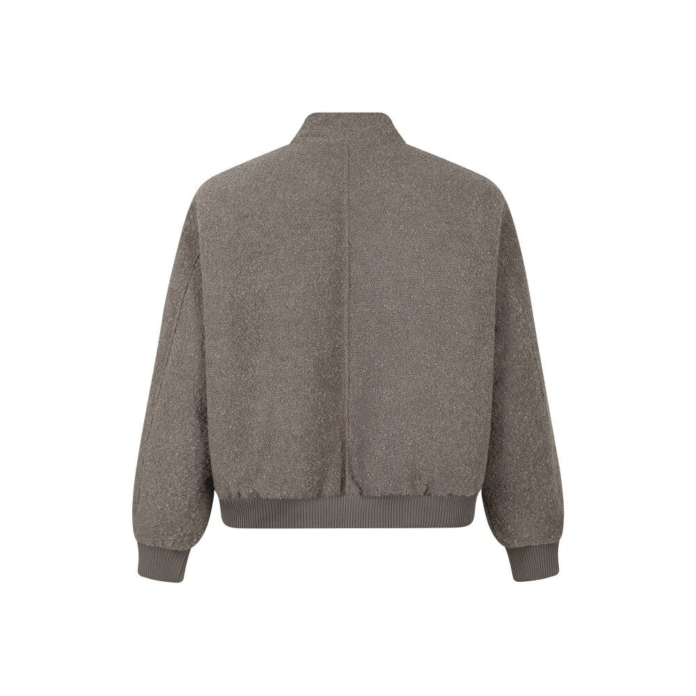 3-6-5.shop Textured Star Bomber Jacket