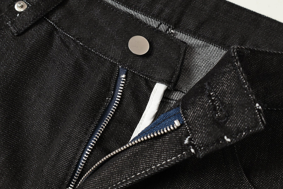 3-6-5.shop Cross Pocket Wide-Leg Jeans