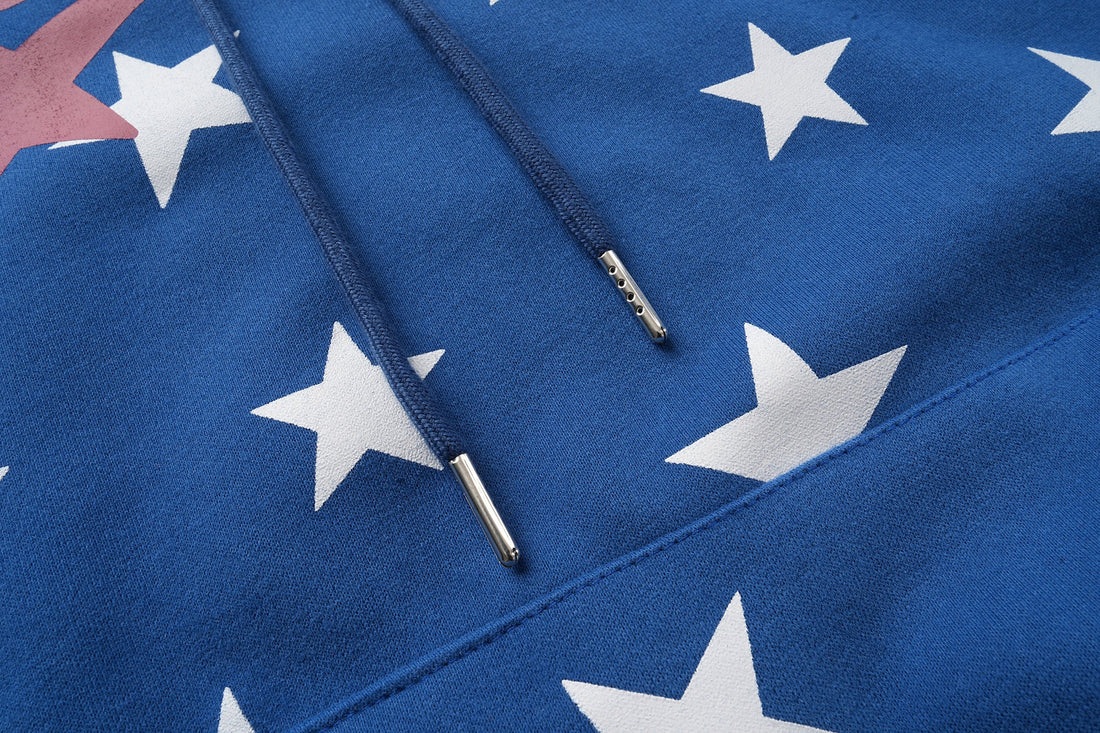 3-6-5.shop Star Pattern Hoodie