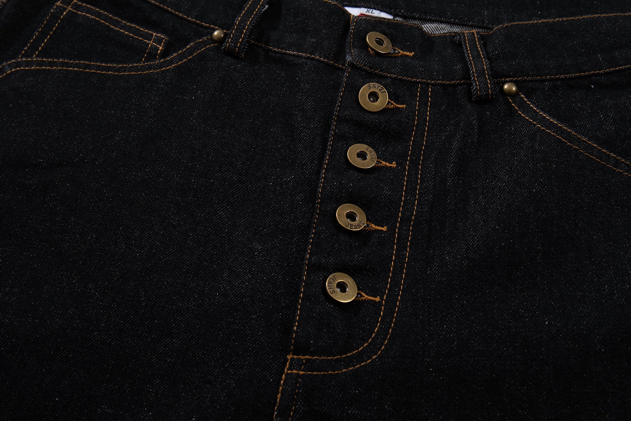 3-6-5.shop Curved Panel Wide Leg Denim Pants