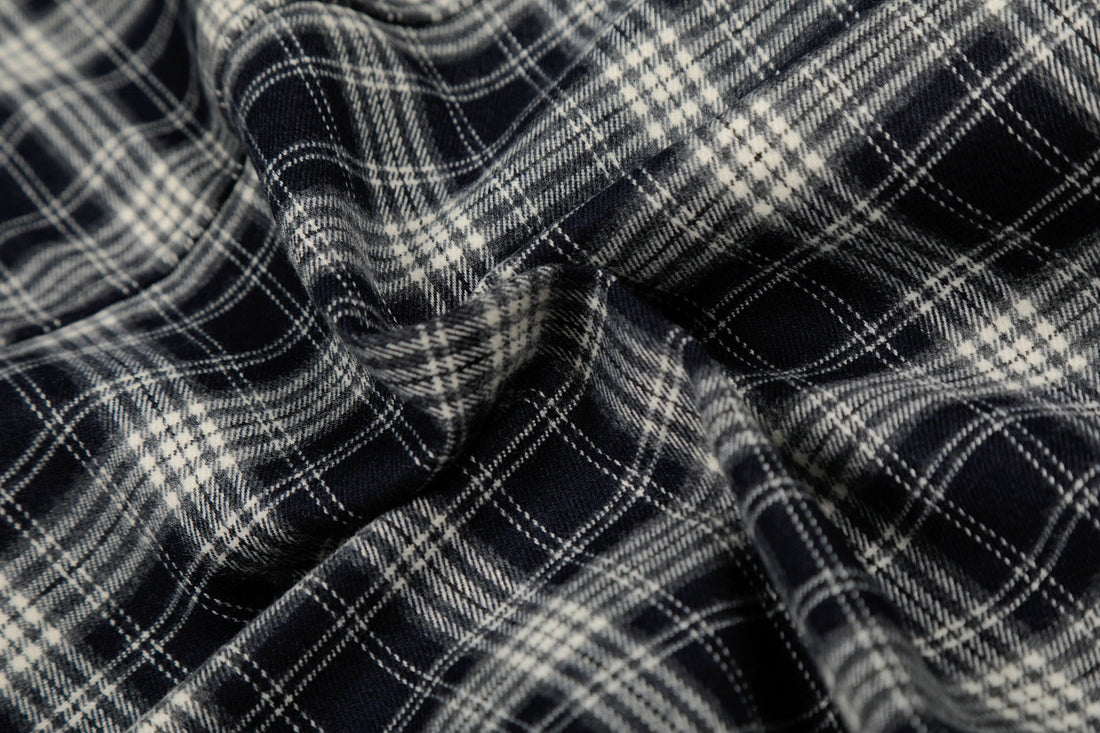 3-6-5.shop Plaid Hybrid Bomber Jacket