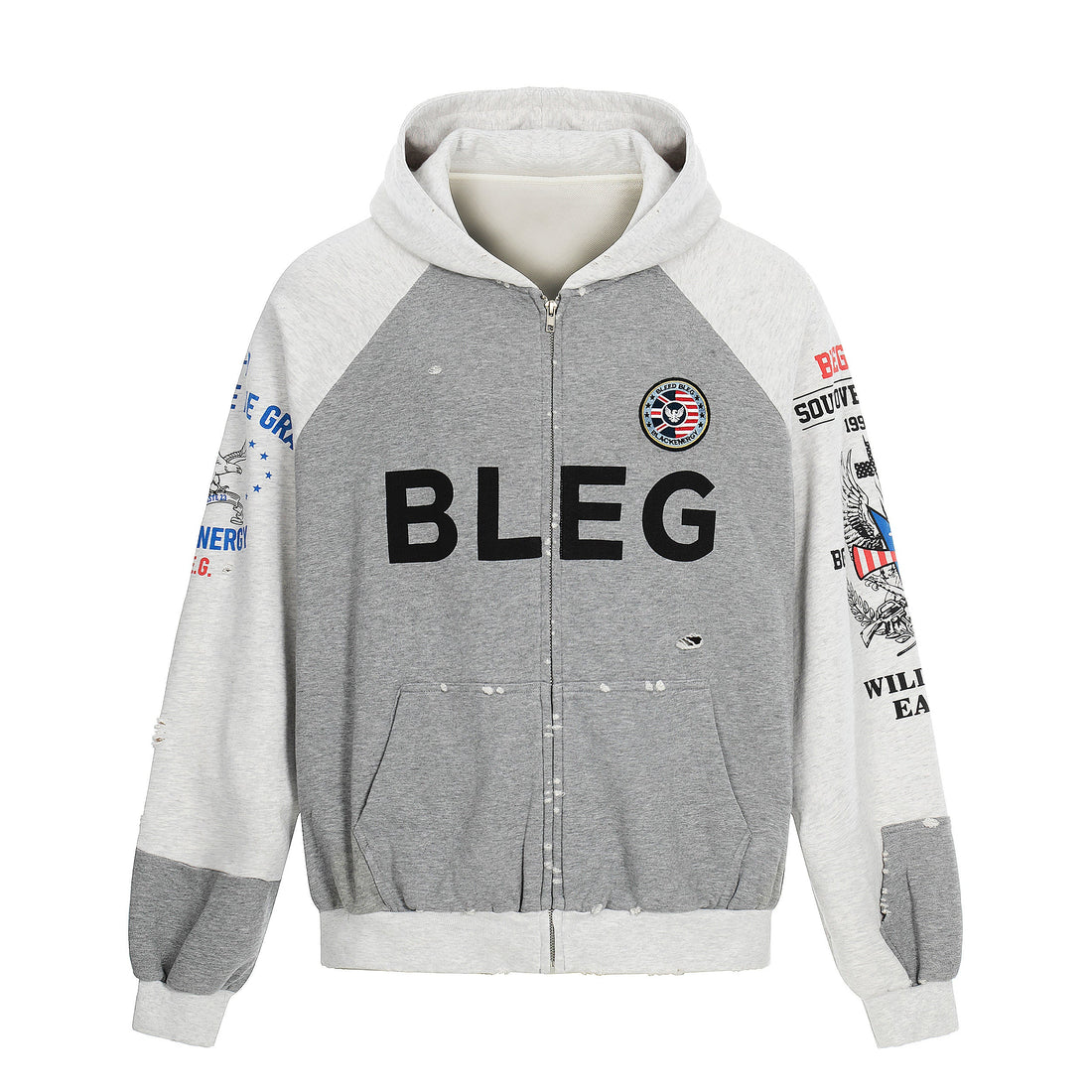 3-6-5.shop Graphic Zip-Up Hoodie