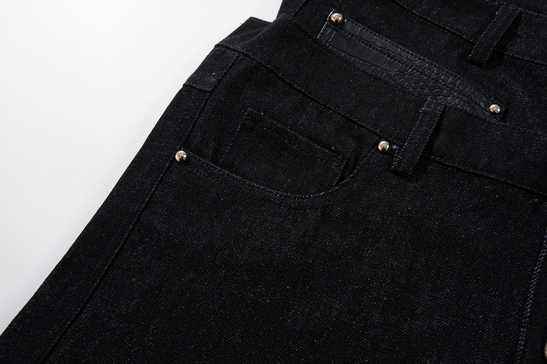 3-6-5.shop Wide Leg Button Fly Denim Pants