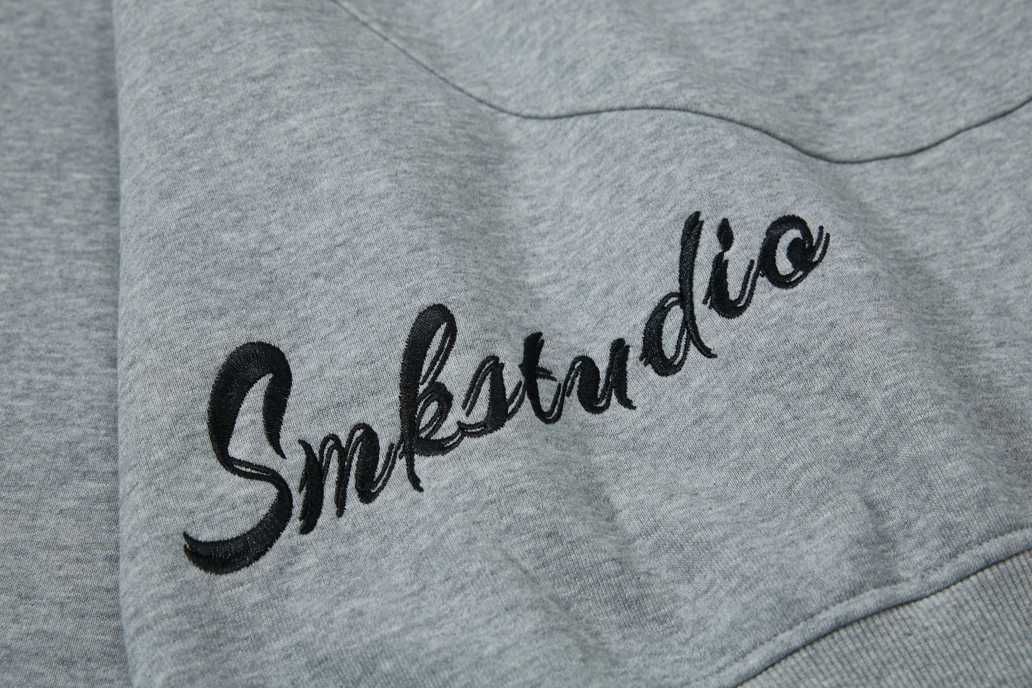 3-6-5.shop Curved Panel Full-Zip Hoodie