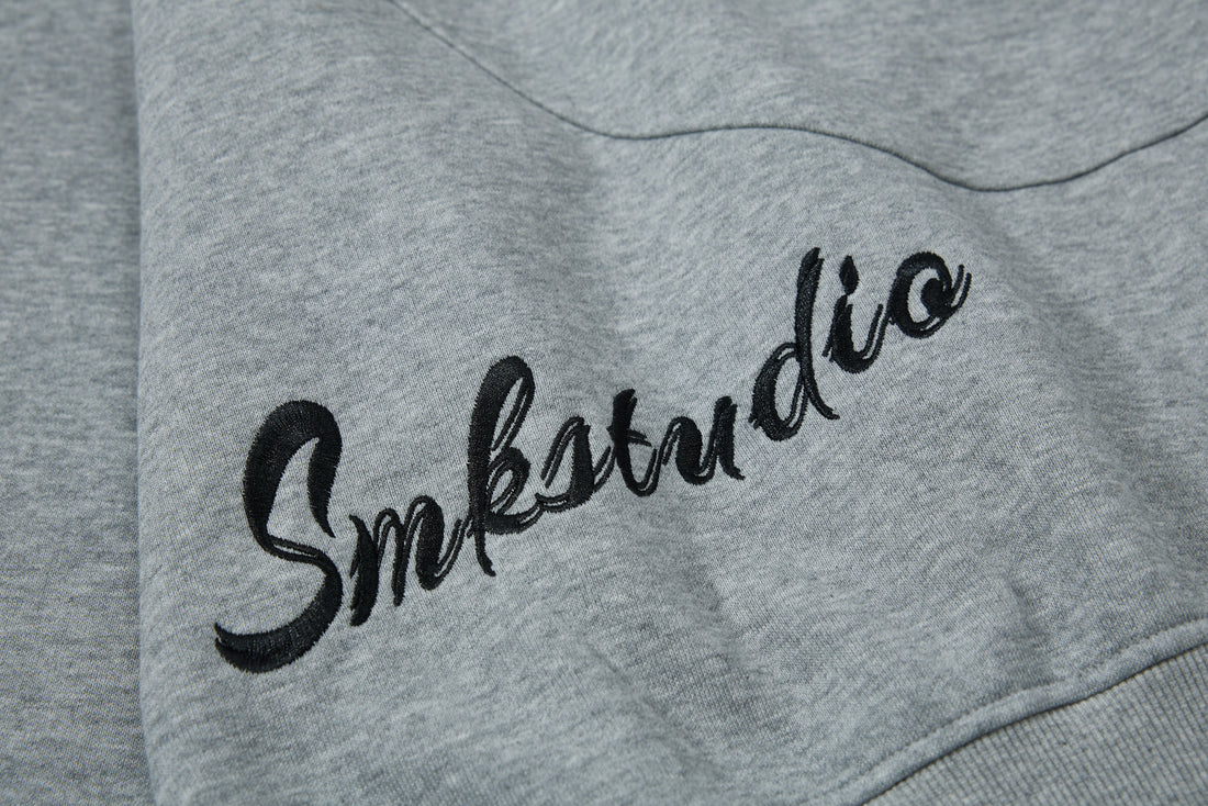 3-6-5.shop Curved Panel Full-Zip Hoodie