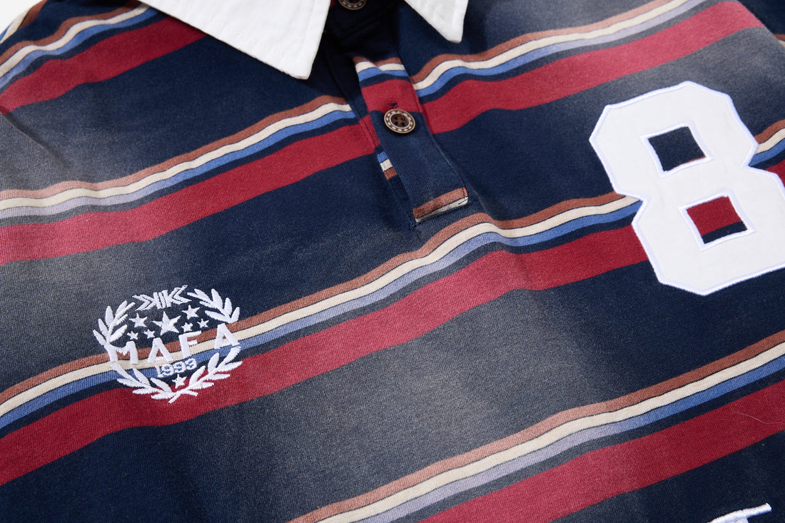 3-6-5.shop Layered Stripe Polo Long-Sleeve