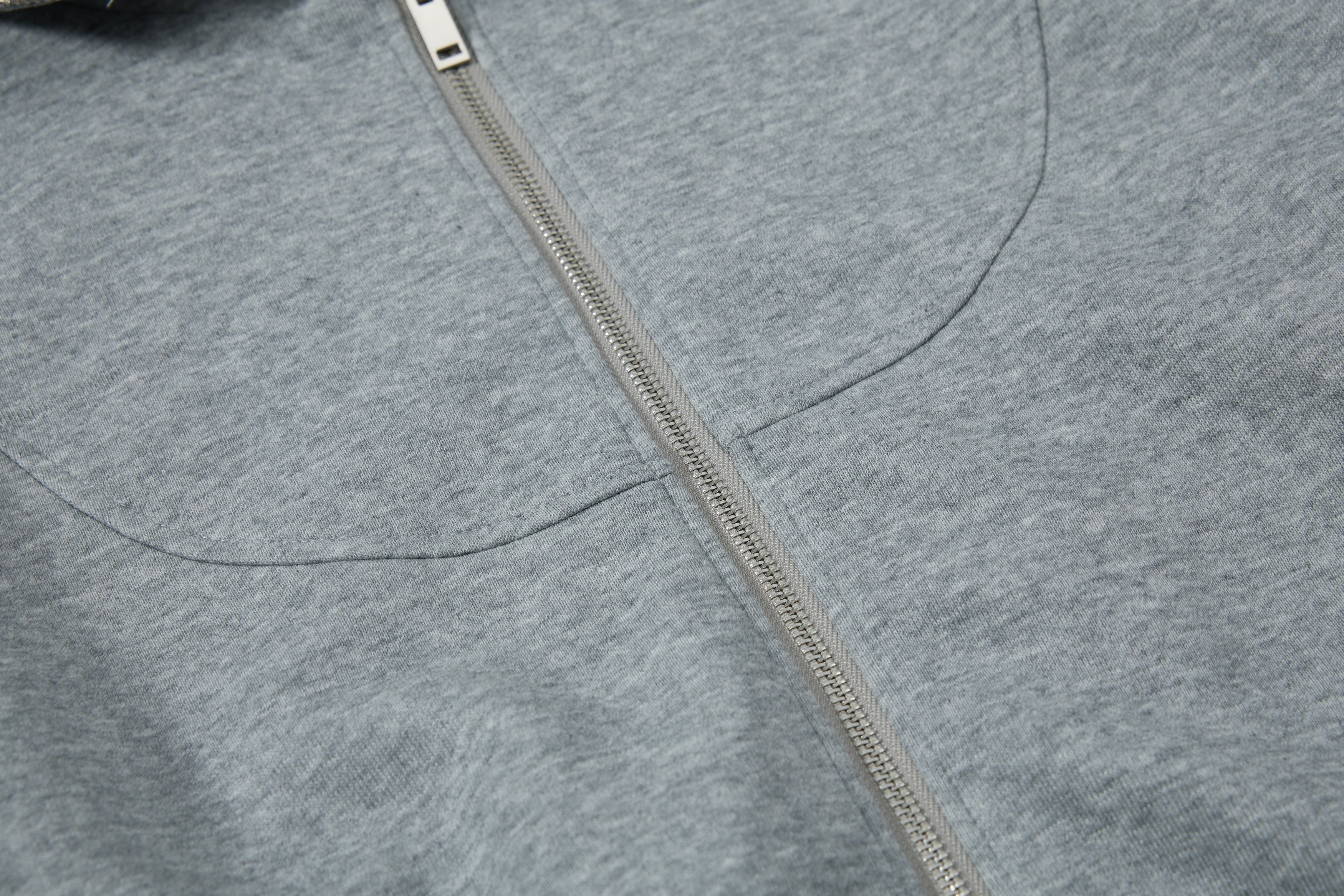 3-6-5.shop Curved Panel Full-Zip Hoodie