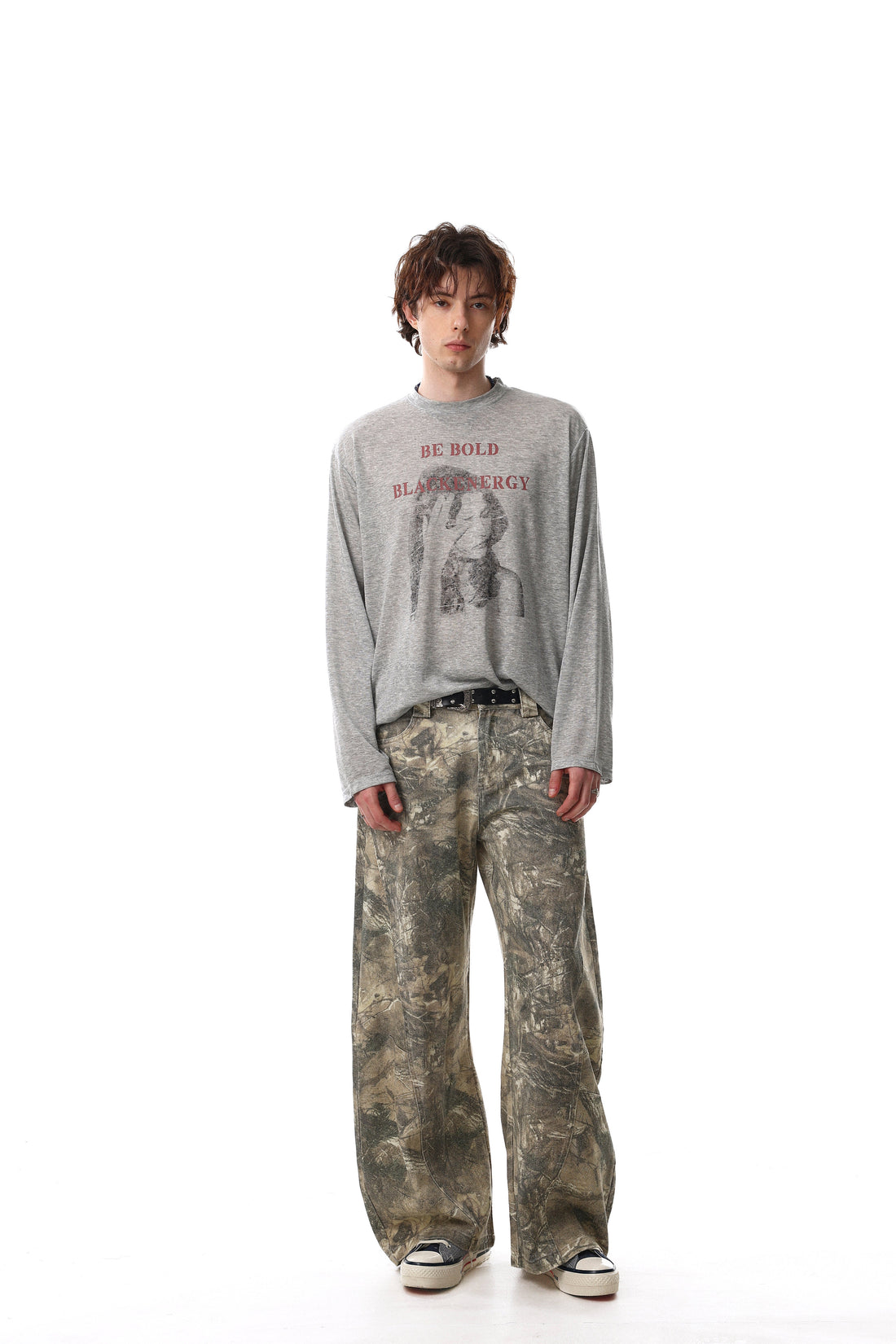 3-6-5.shop “Be Bold” Portrait Graphic Long Sleeve Tee
