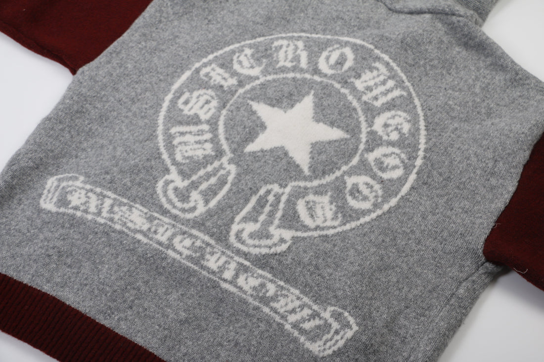 3-6-5.shop Vintage Star Knit Zip Hoodie