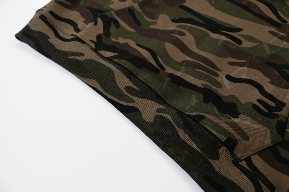 3-6-5.shop Camo “GO!” Puff Hoodie