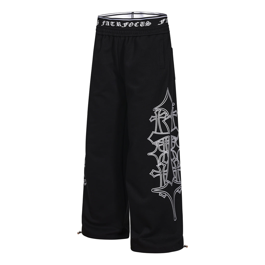 3-6-5.shop Gothic Outline Wide-Leg Sweatpants