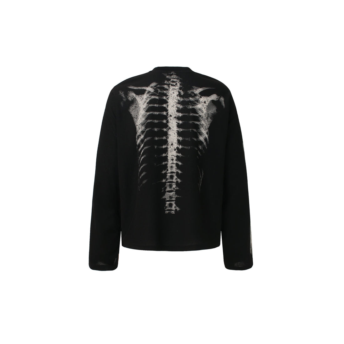 3-6-5.shop Skeleton Print Long Sleeve Tee