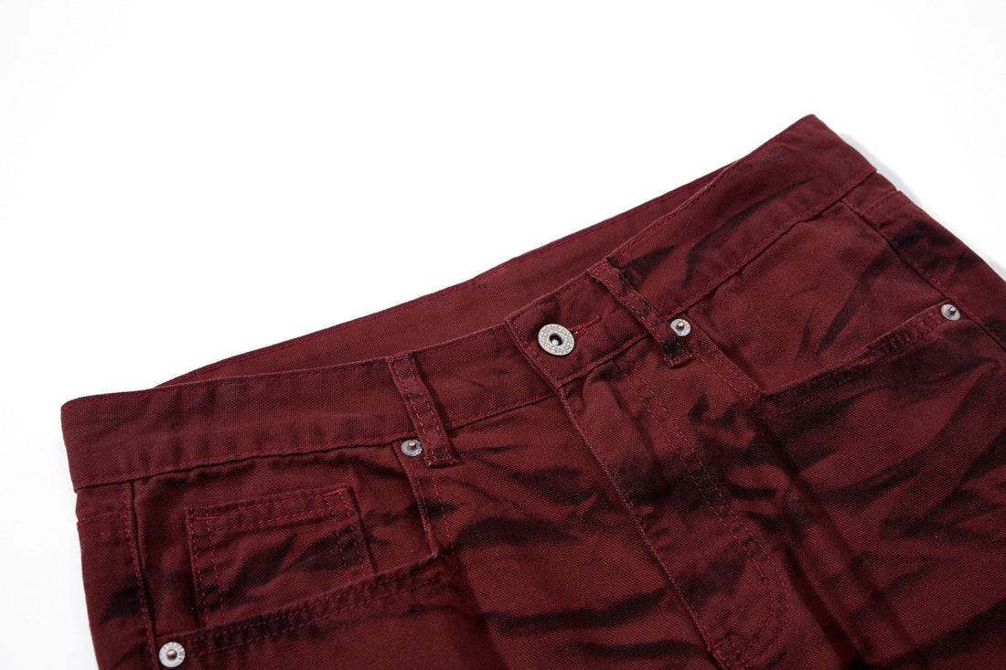 3-6-5.shop Tiger-Pattern Flared Pants