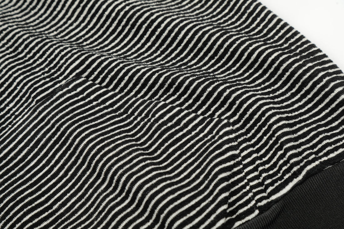 3-6-5.shop Striped Zip Hoodie