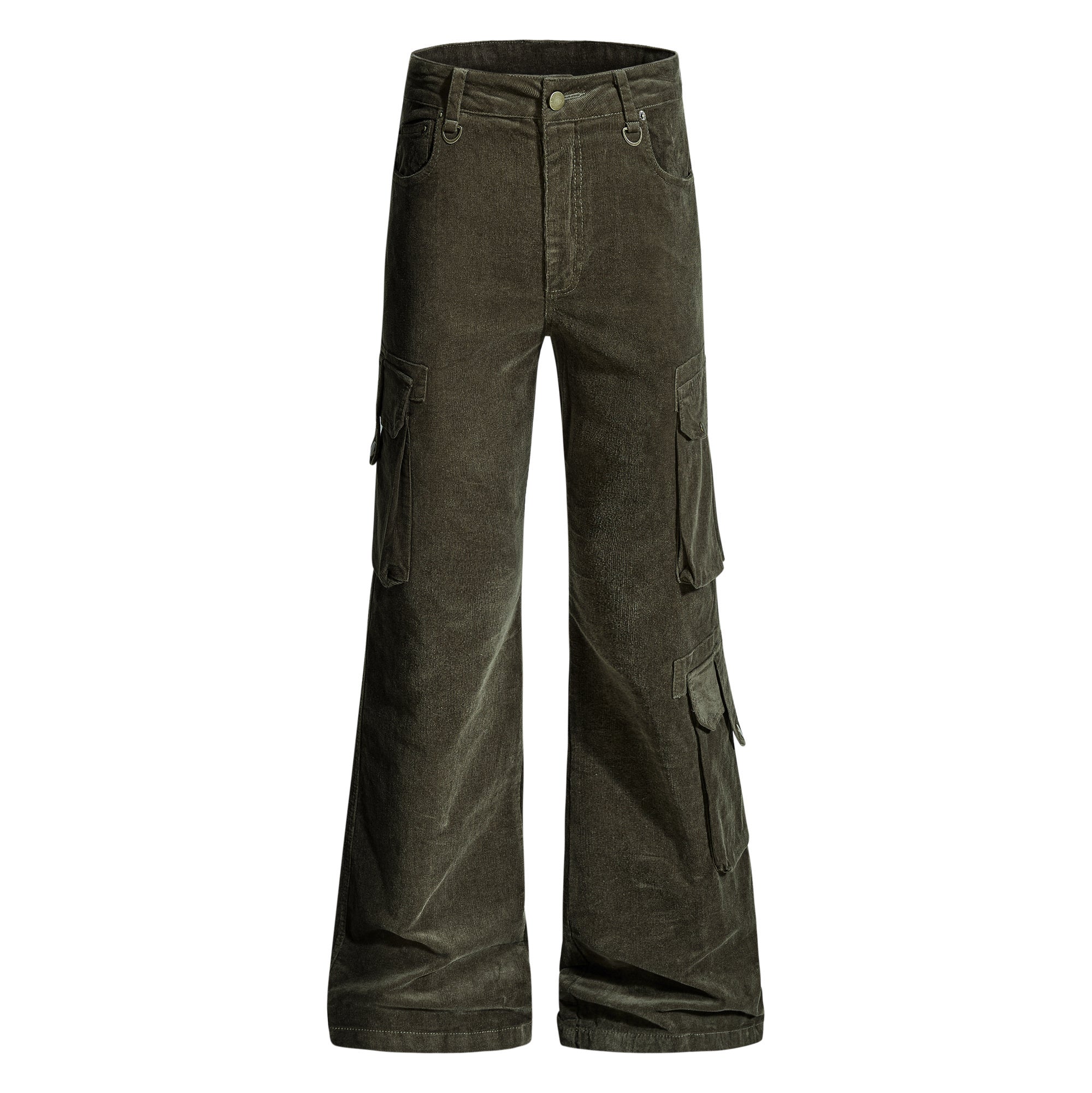 3-6-5.shop Washed Utility Flared Pants
