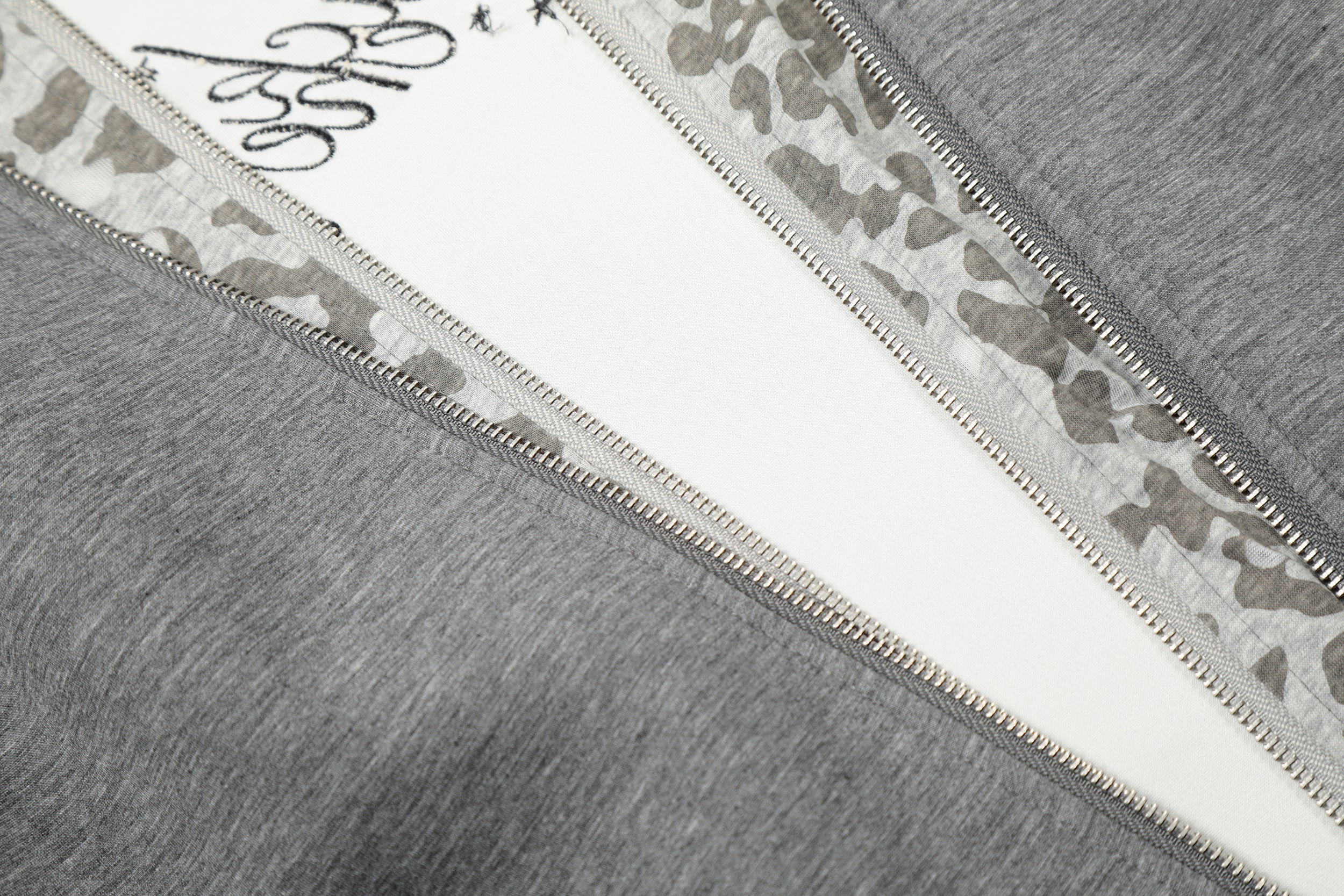 3-6-5.shop Layered Zip-Up Hoodie
