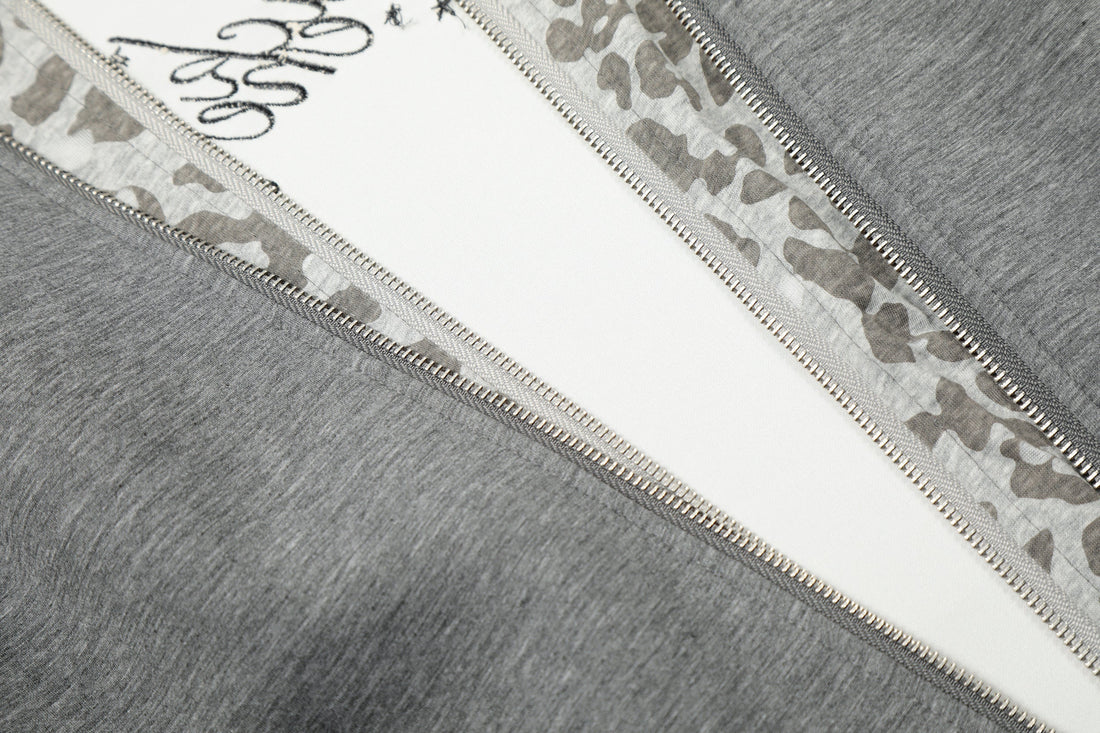 3-6-5.shop Layered Zip-Up Hoodie