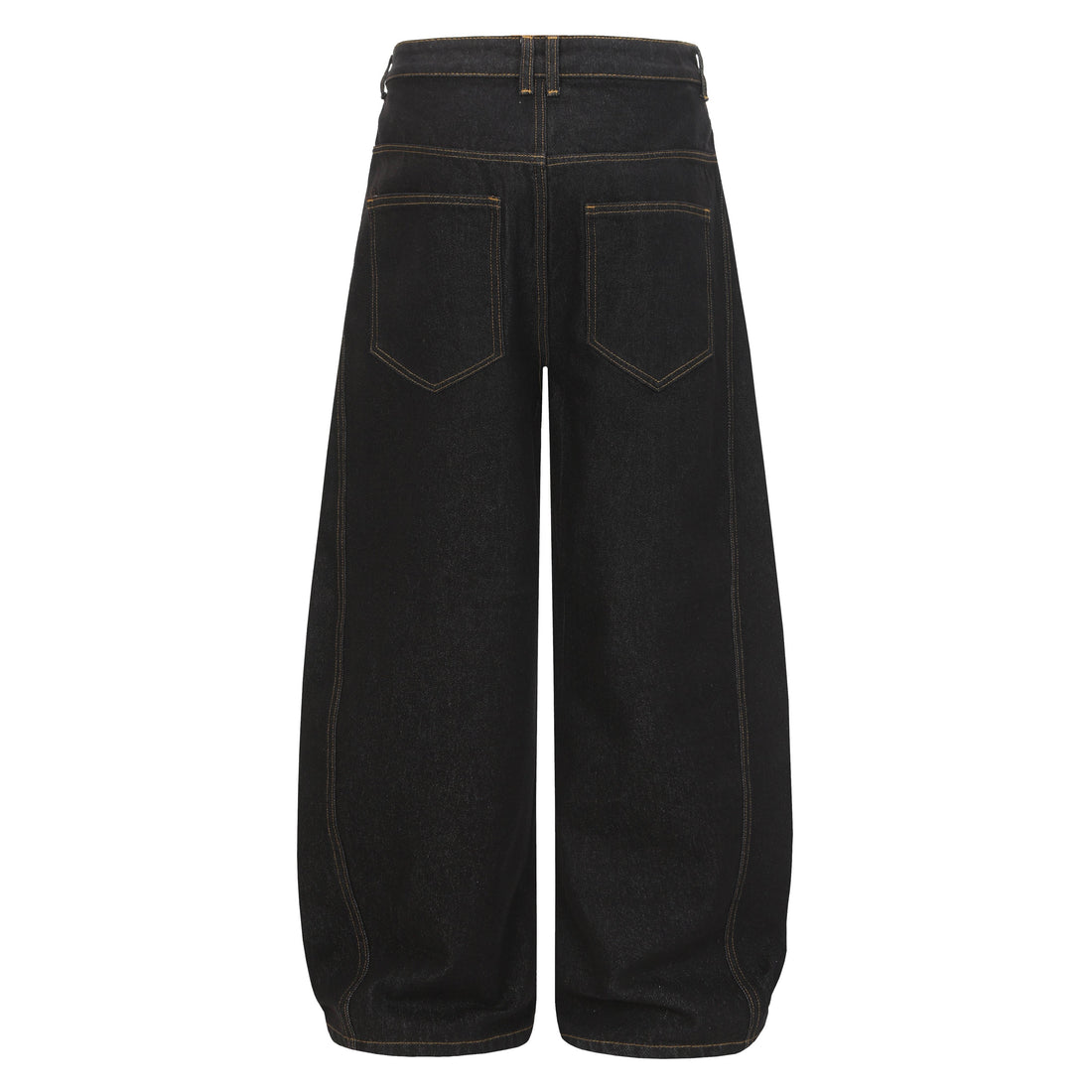 3-6-5.shop Asymmetric Button Wide-Leg Denim Pants