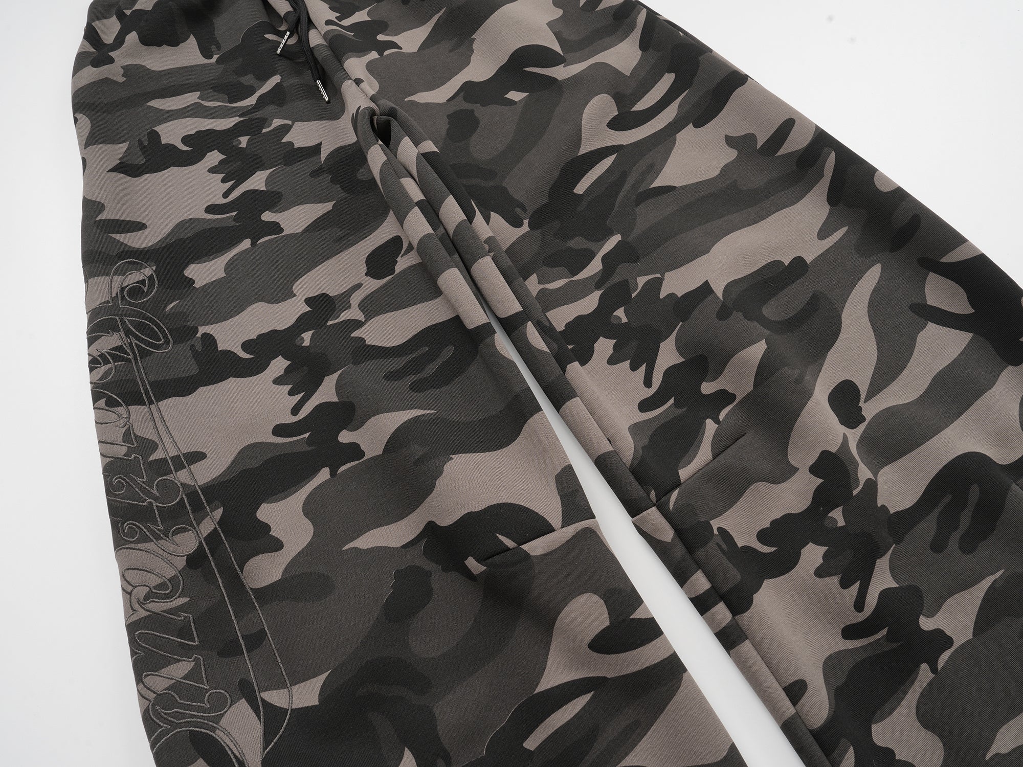 3-6-5.shop Camo Wide-Leg Track Pants