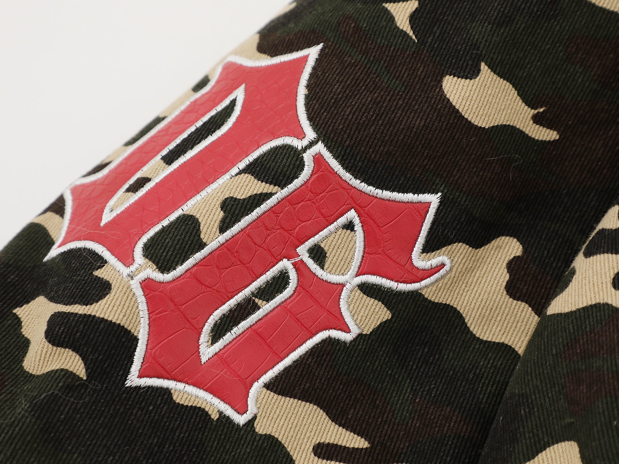 3-6-5.shop Camo Patch Fur Hoodie Jacket