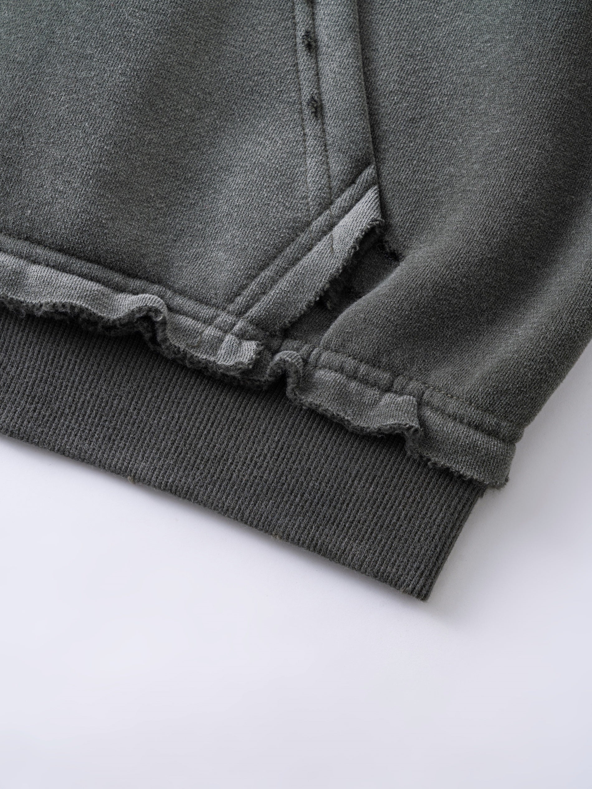 3-6-5.shop Vintage Wash Graphic Zip Hoodie