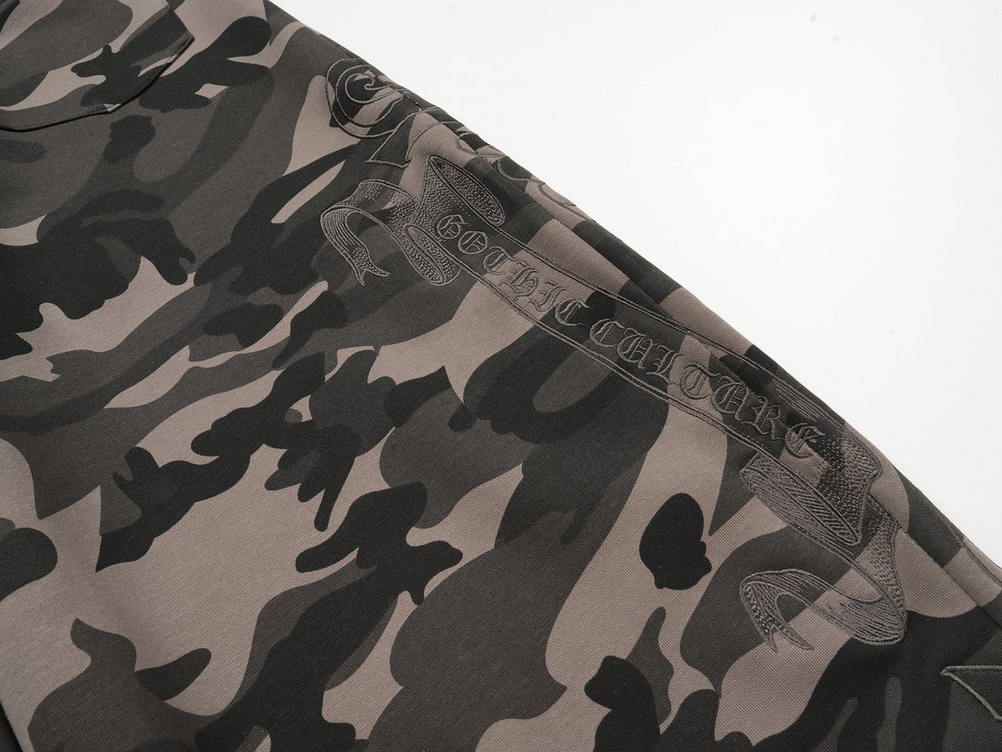 3-6-5.shop Camo Wide-Leg Track Pants