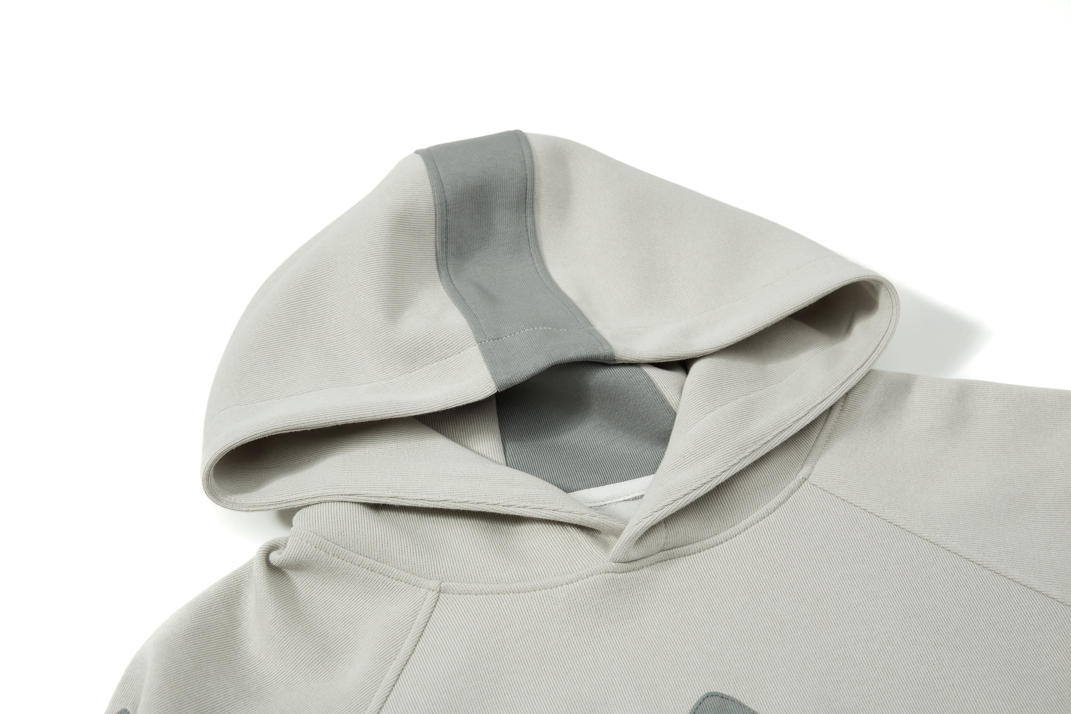 3-6-5.shop Multi-Panel Contrast Hooded Sweatshirt