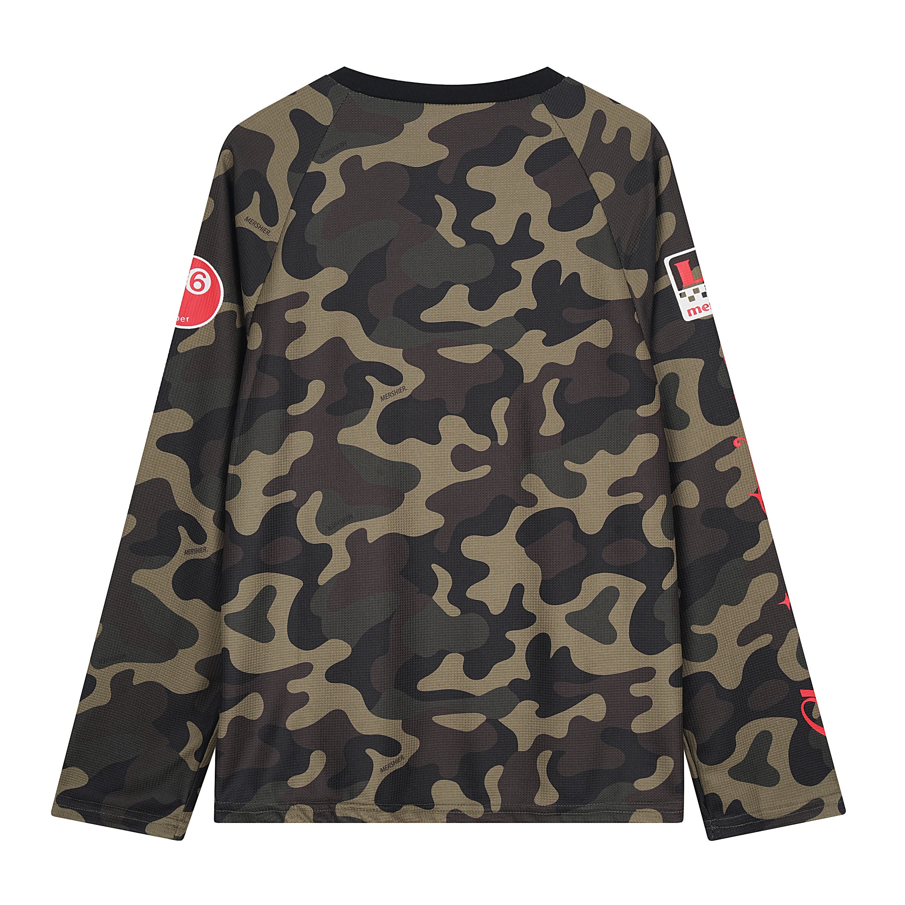 3-6-5.shop Camo Graphic Long Sleeve Jersey