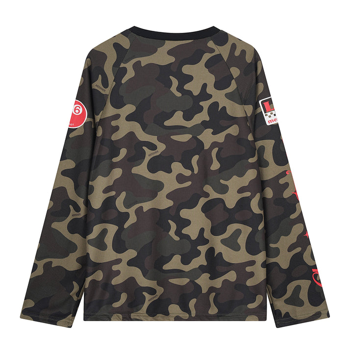3-6-5.shop Camo Graphic Long Sleeve Jersey
