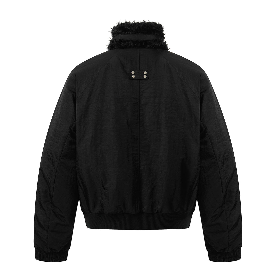 3-6-5.shop Faux Fur Collar Bomber Jacket