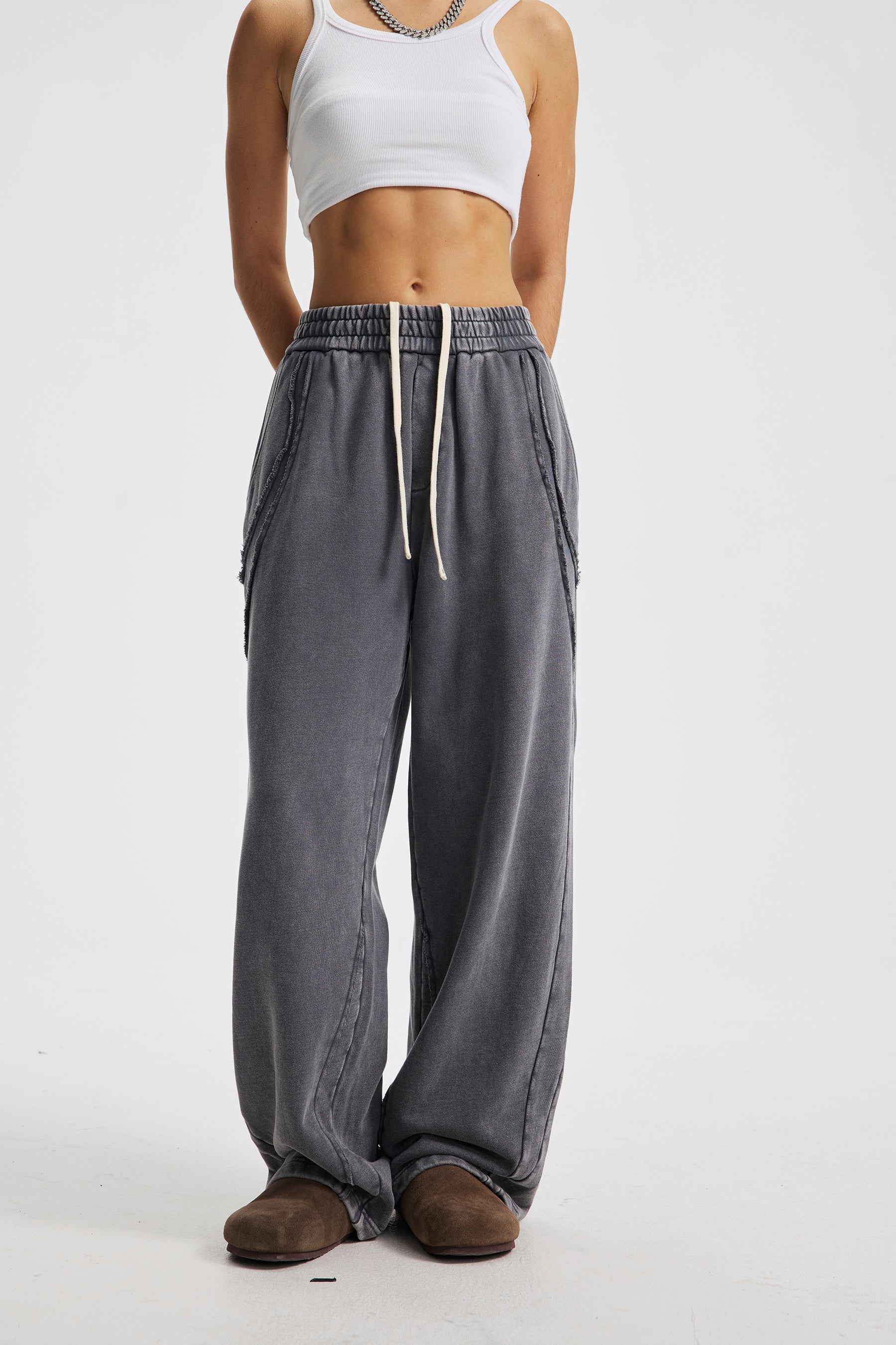 3-6-5.shop Washed Seamline Sweatpants