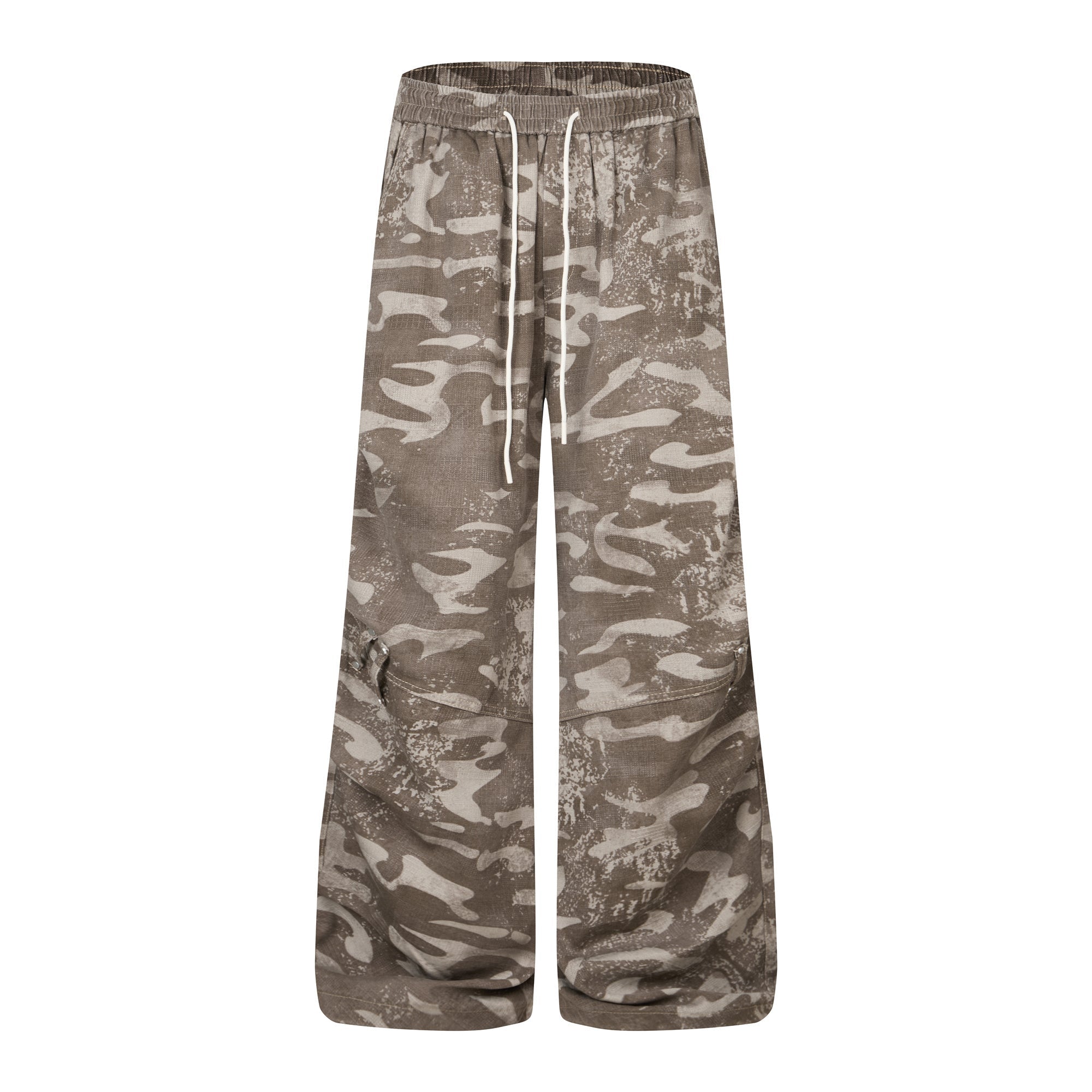 3-6-5.shop Camo Wide-Leg Sweatpants
