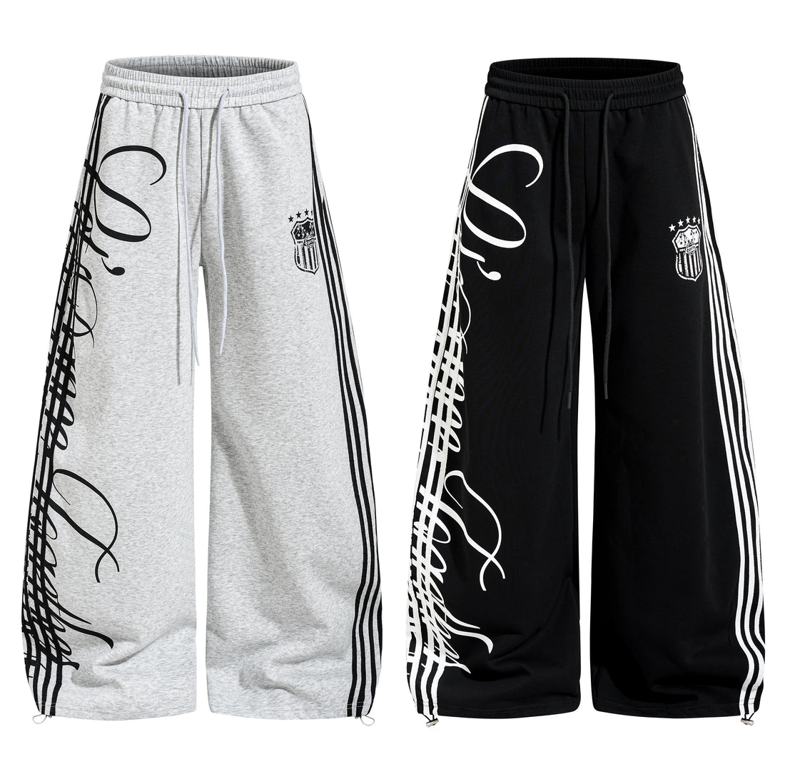 3-6-5.shop  Script Stripe Wide-Leg Sweatpants