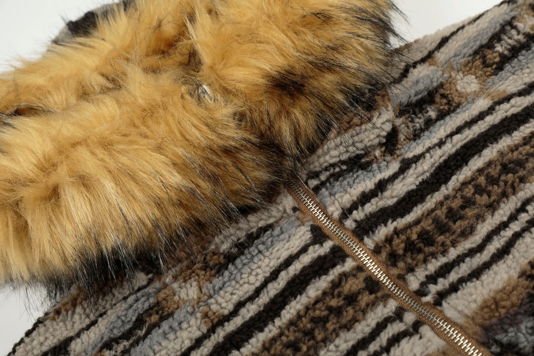 3-6-5.shop Nordic Fur-Trim Performance Zip Jacket