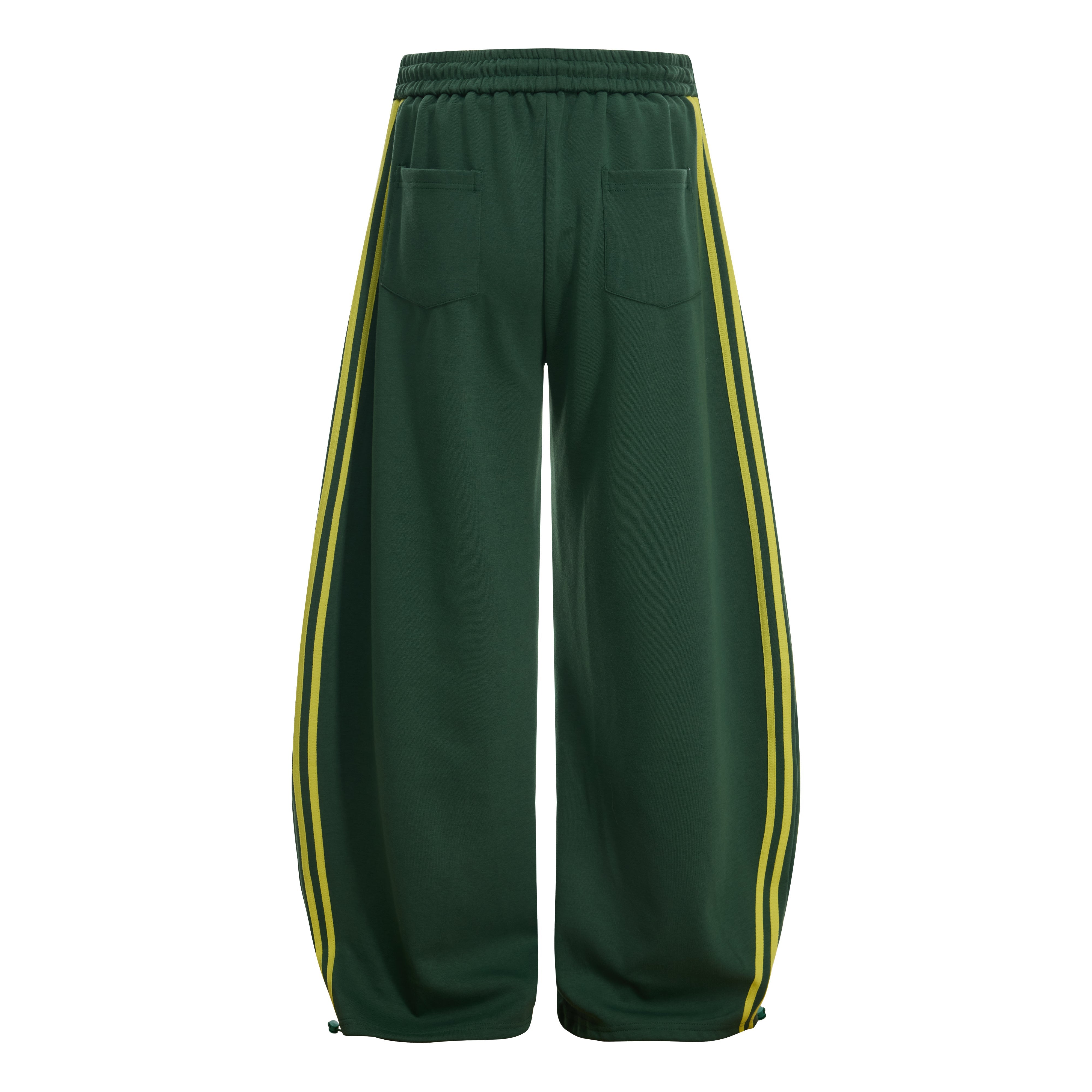 3-6-5.shop Retro College Badge Wide-Leg Sweatpants