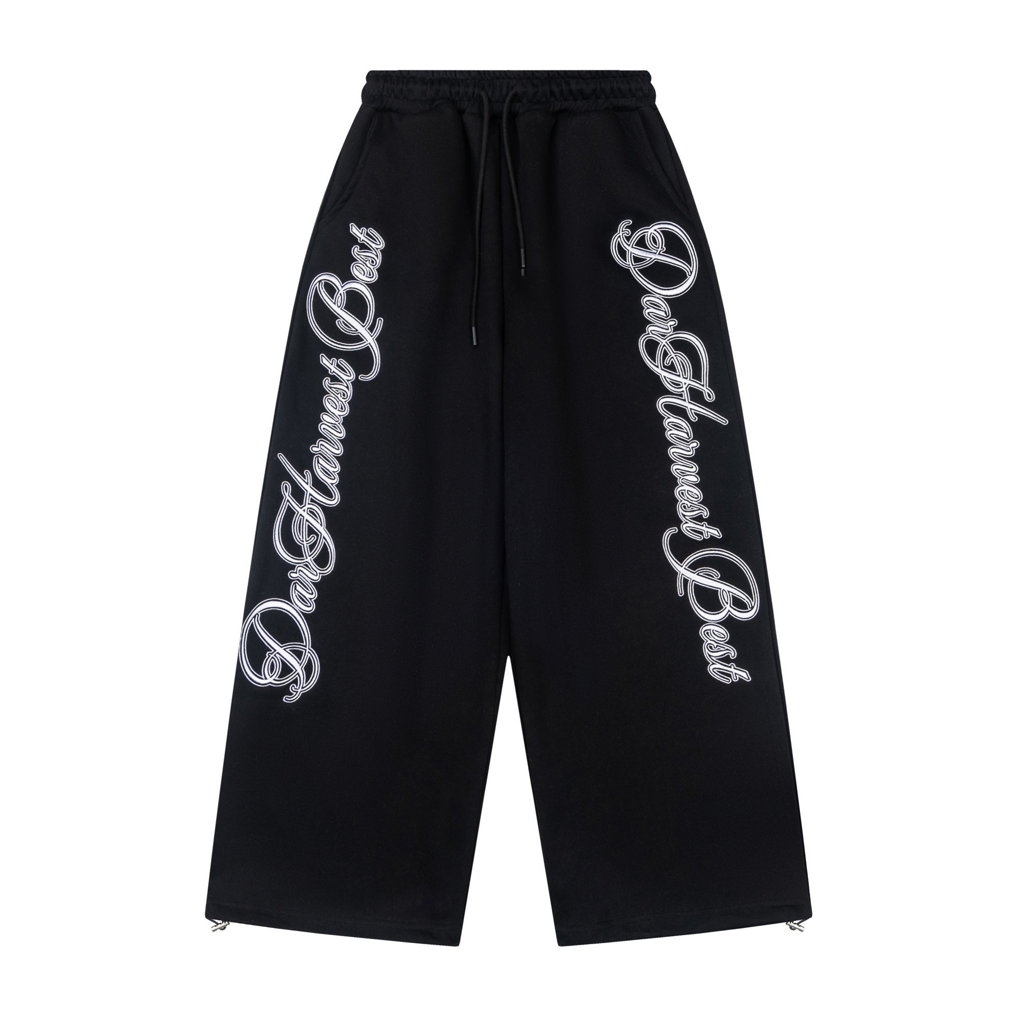 3-6-5.shop Script Logo Wide-Leg Sweatpants