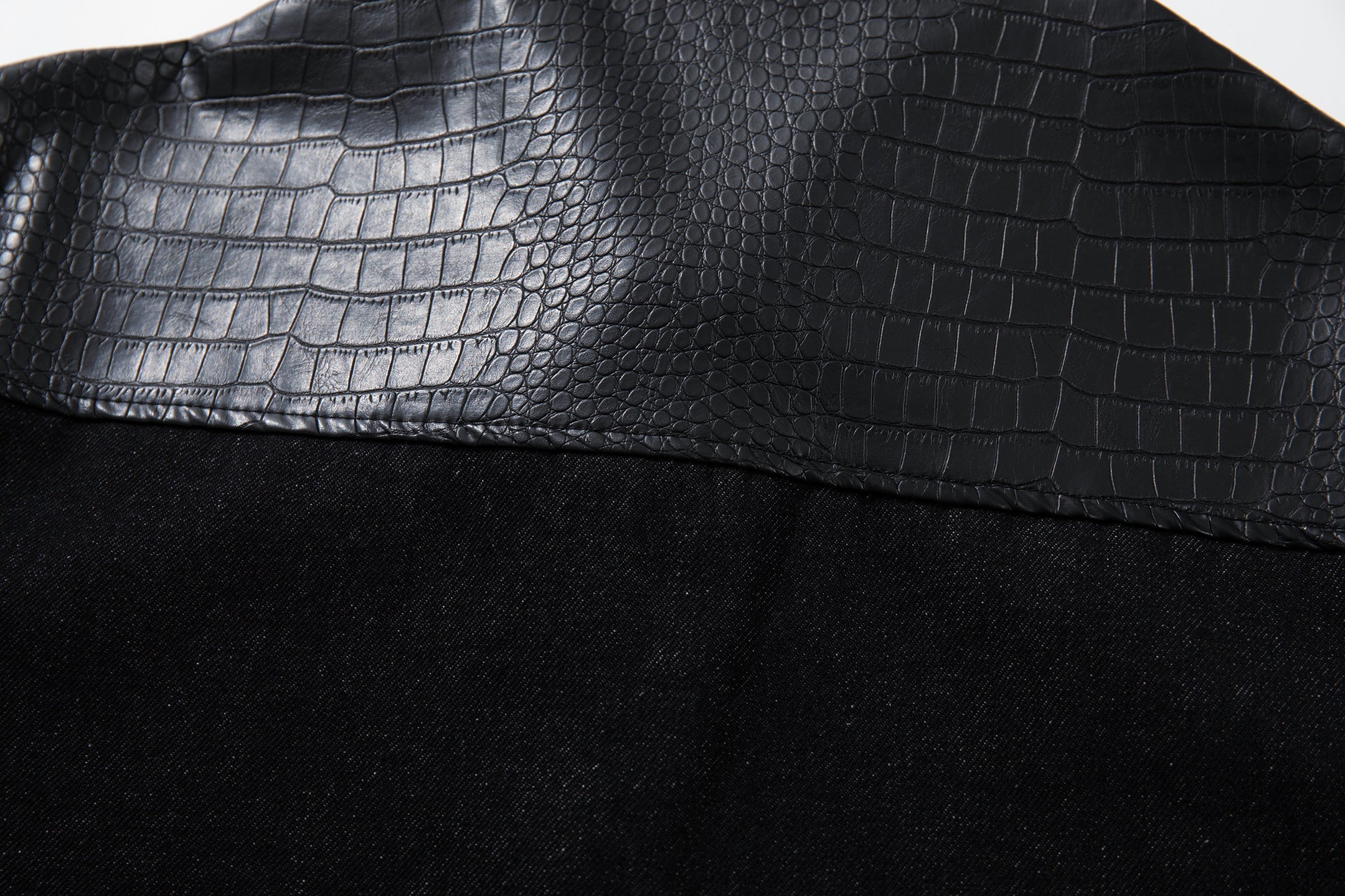 3-6-5.shop Denim Panel Jacket