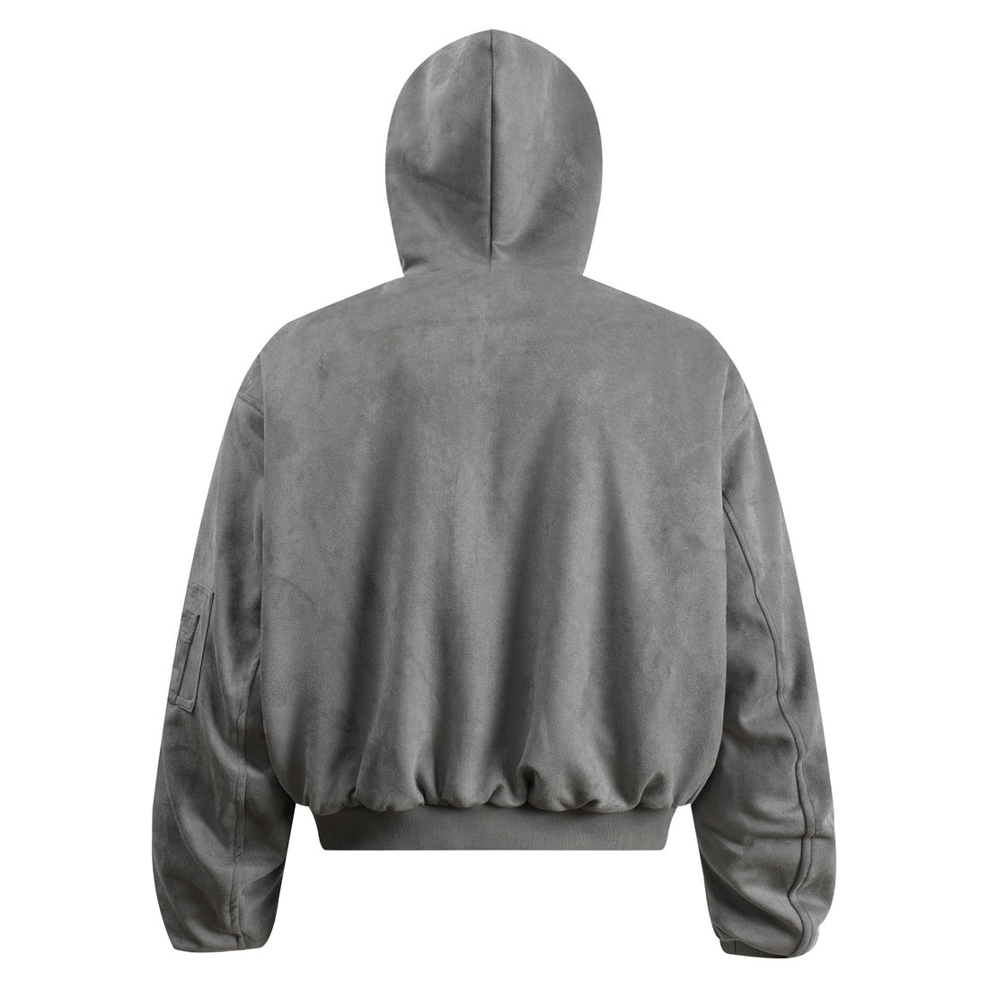 3-6-5.shop Faux-Fur Lined Suede Hoodie Jacket