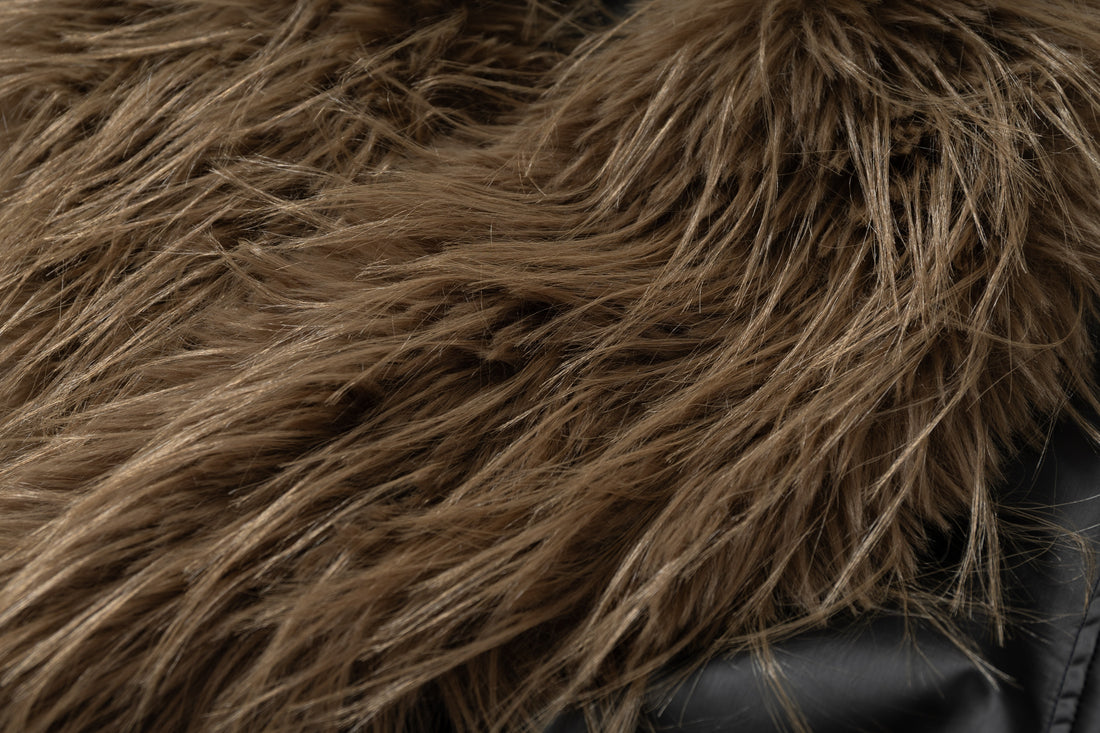 3-6-5.shop Faux-Leather Fur Trim Jacket