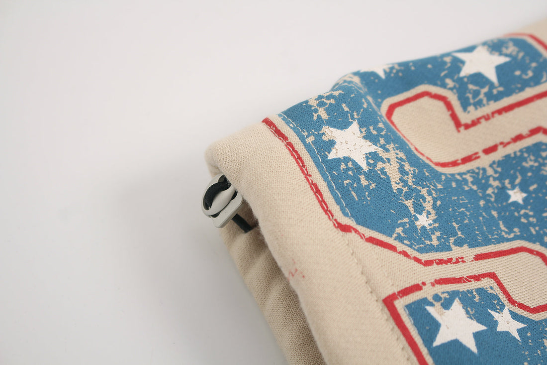 3-6-5.shop Fleece-Lined Retro Letter Wide-Leg Sweatpants