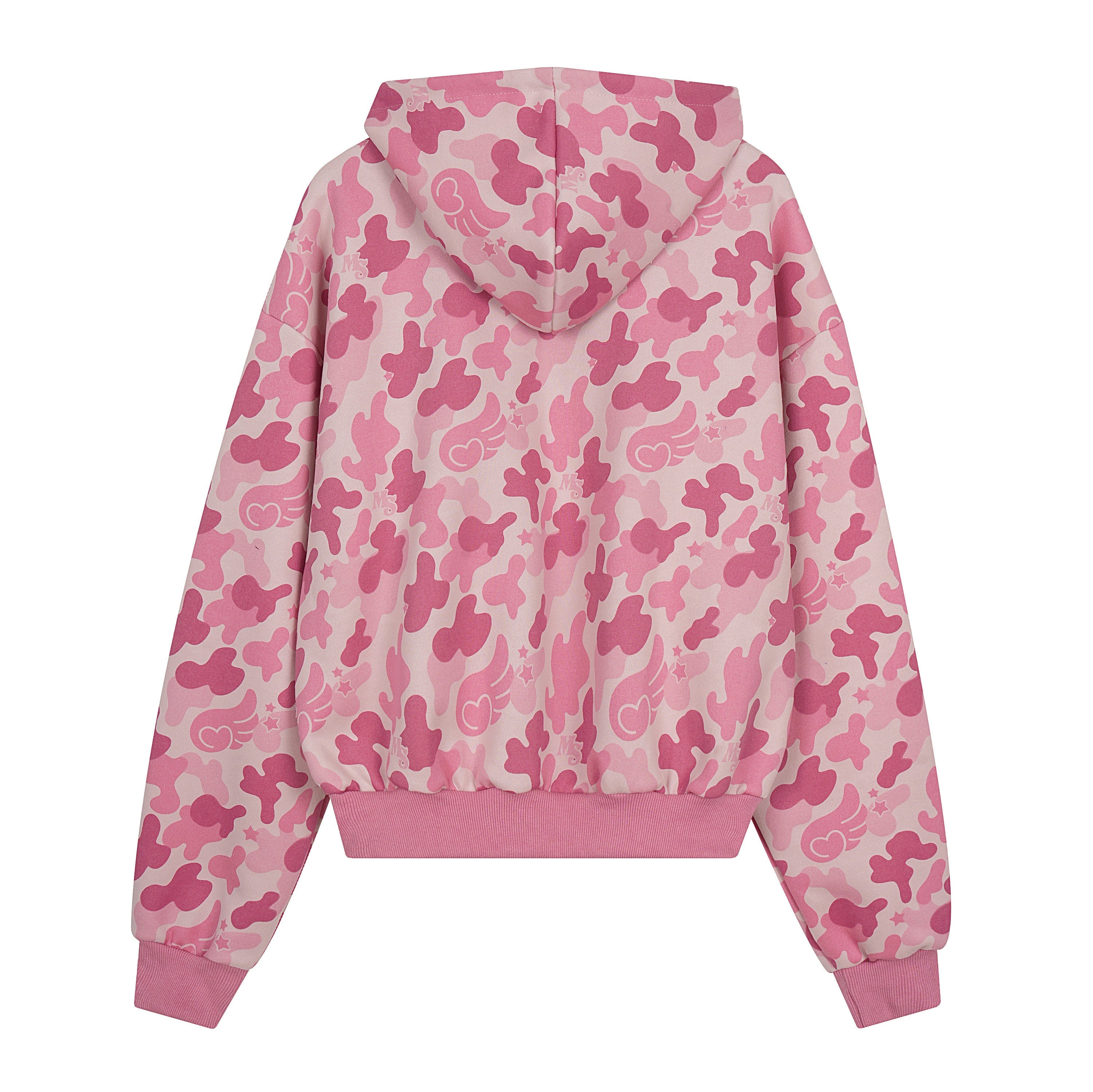 3-6-5.shop Camo Graphic Zip-Up Hoodie
