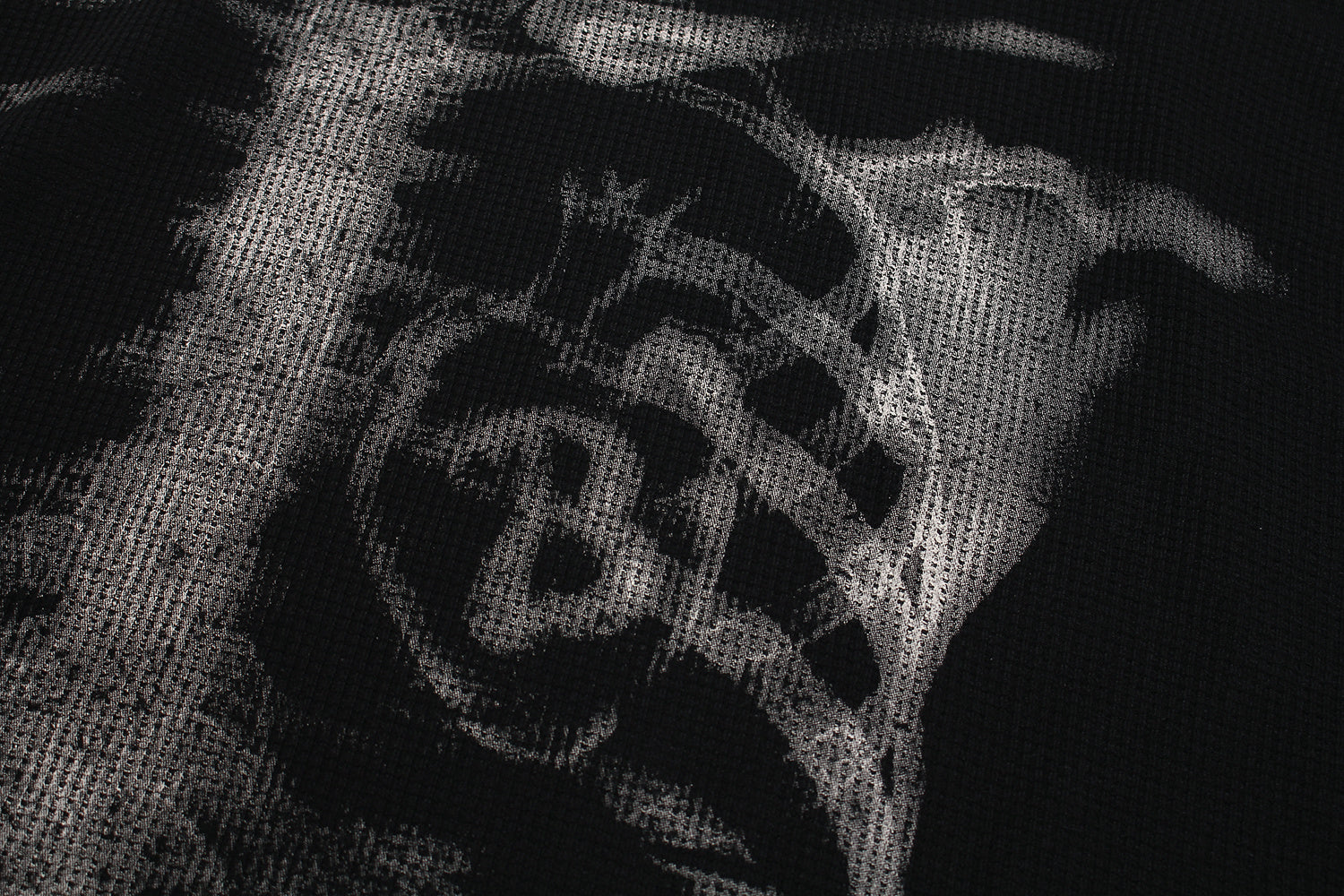 3-6-5.shop Skeleton Print Long Sleeve Tee