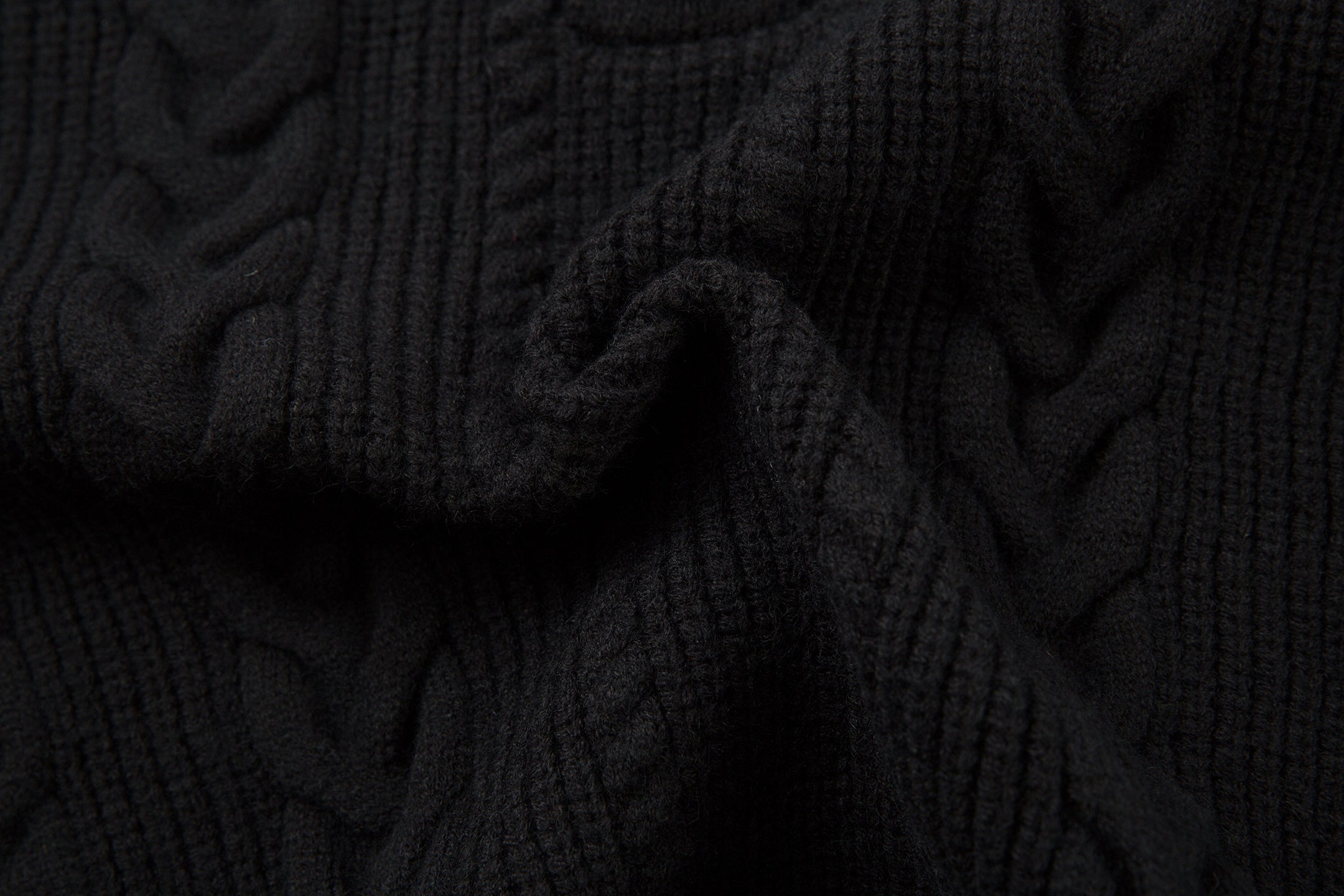 3-6-5.shop Vintage Cable Knit Polo Sweater