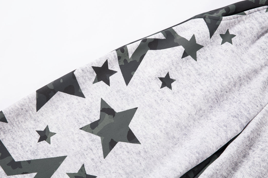 3-6-5.shop Camo Star Wide-Leg Sweatpants