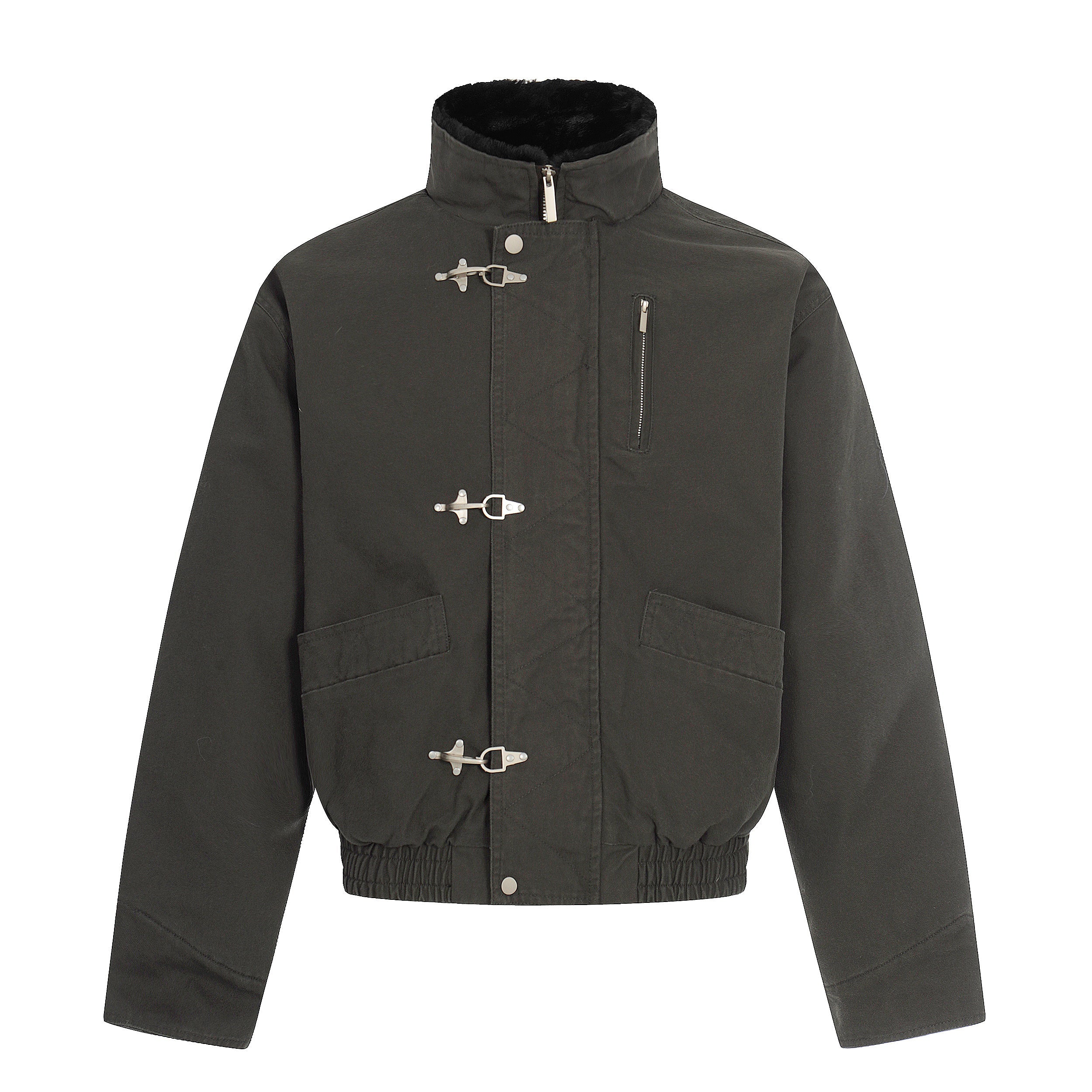 3-6-5.shop Toggle Sherpa Bomber Jacket