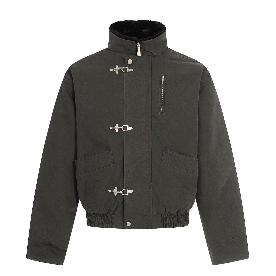 3-6-5.shop Toggle Sherpa Bomber Jacket