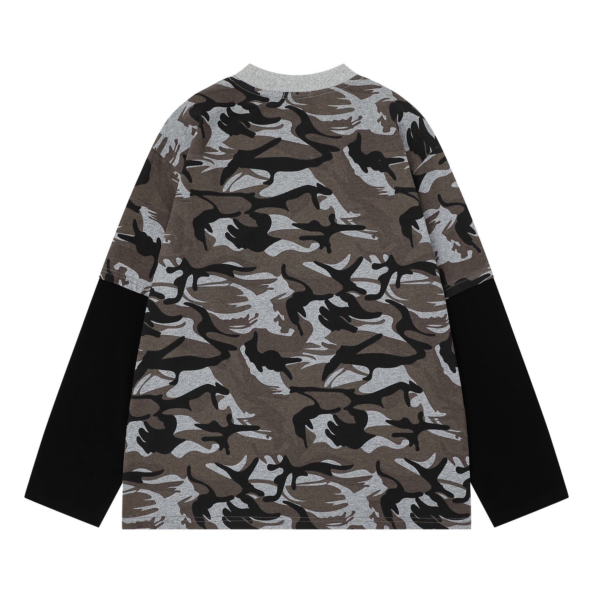 3-6-5.shop Layered Camo Long Sleeve Tee