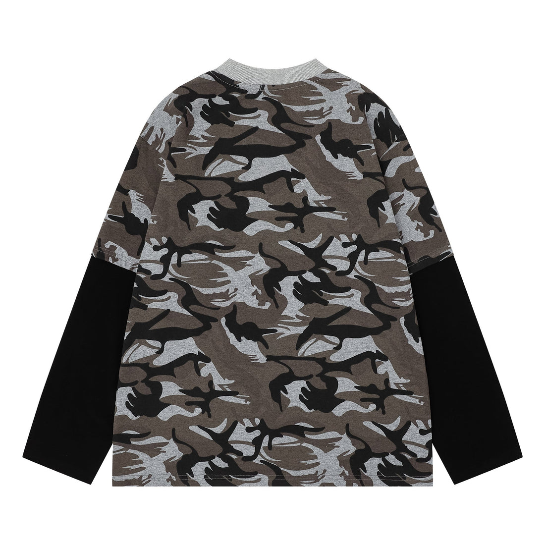 3-6-5.shop Layered Camo Long Sleeve Tee