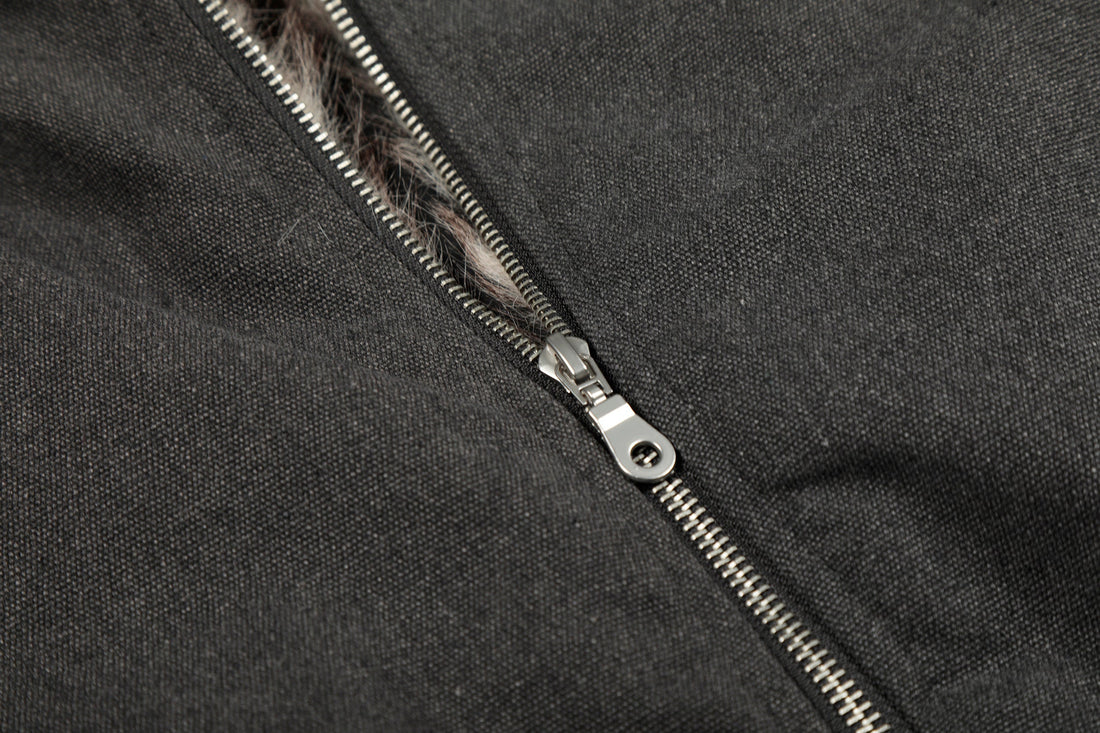 3-6-5.shop Fleece-Lined Utility Jacket
