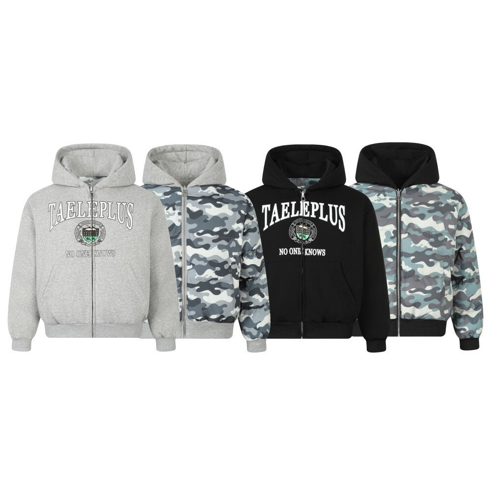 3-6-5.shop Reversible Camo Hoodie Jacket